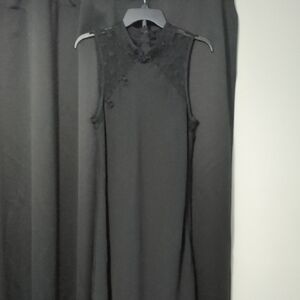 Chic Black Sleeveless Maxi Dress